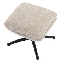 2 Piece Rye Upholstered Swivel Chair & Footstool Set